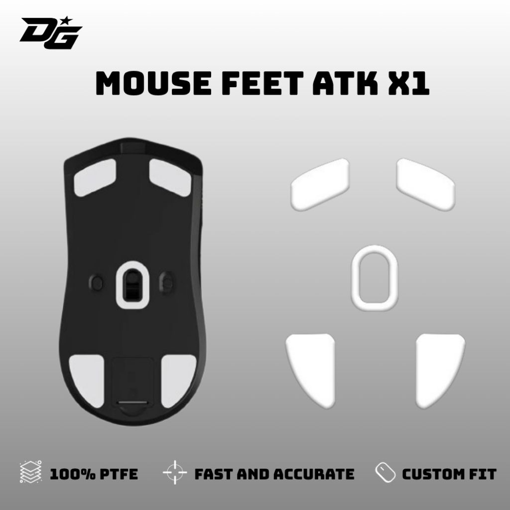 Mouse Feet WHITE ICE - PTFE nguyên chất cho ATK X1 /Pro / Pro Max / Ultra