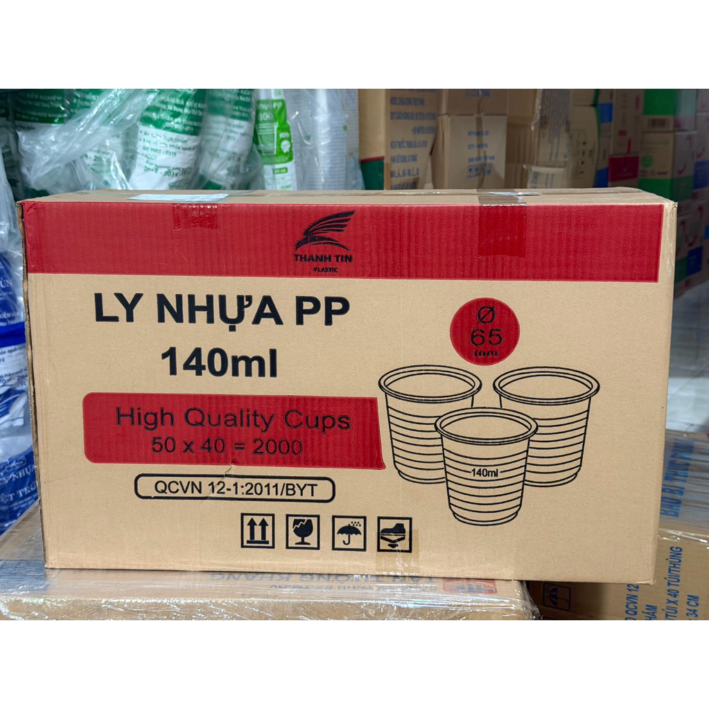 [ 40 Cây ] LY UỐN NƯỚC 140ml , LY RAU CÂU , LY NHỰA DÙNG 1 LẦN , LY KHÔNG NẮP , LY 140ML