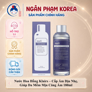 [Hàng Công Ty] Nước Hoa Hồng Không Mùi Dear Klairs Unscented Toner 180ml - Cấp Ẩm, Làm Dịu, Cân Bằng Da