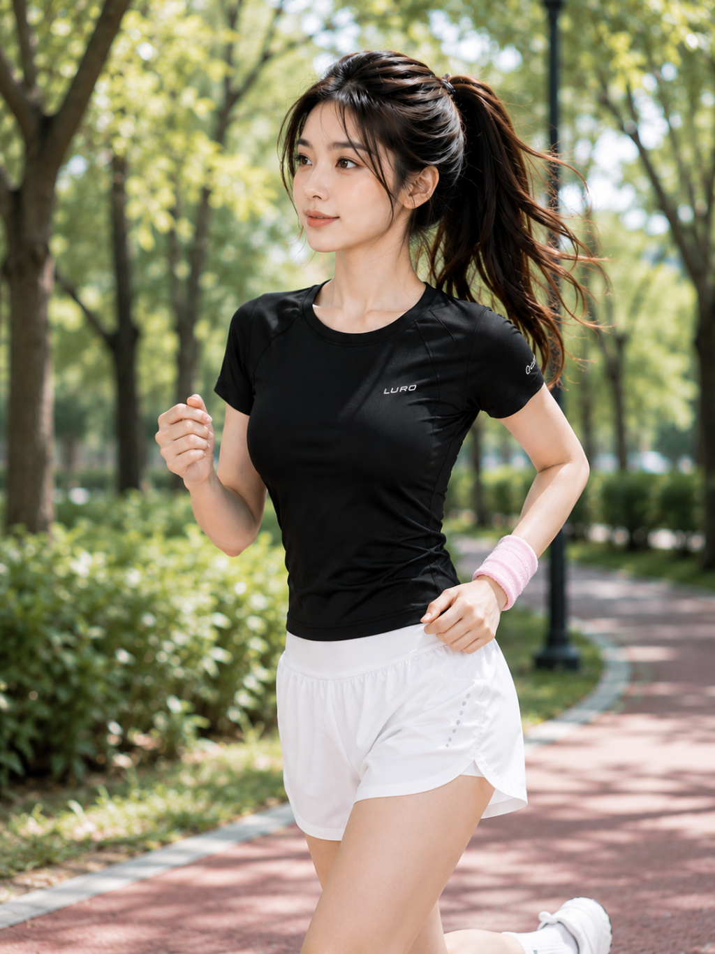 S39 — Bộ đồ tập nữ áo phối lưới 8