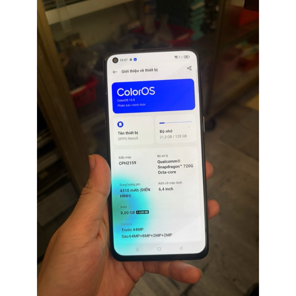 bán xác điện thoại oppo reno 5 hư màn hình