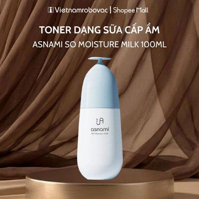 [GIFT] Toner dạng sữa cấp ẩm, làm dịu & phục hồi da _ngăn ngừa lão hóa từ tảo biển hữu cơ Asnami SO Moisture Milk 100ml