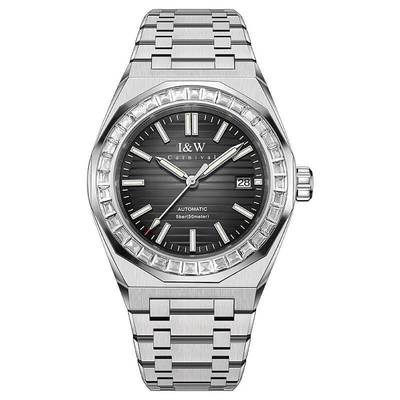 Đồng hồ nam chính hãng I&W Carnival 733G-T2 Kính sapphire chống xước,Chống nước 50m,Bh 24 tháng,Máy cơ,dây thép 316L