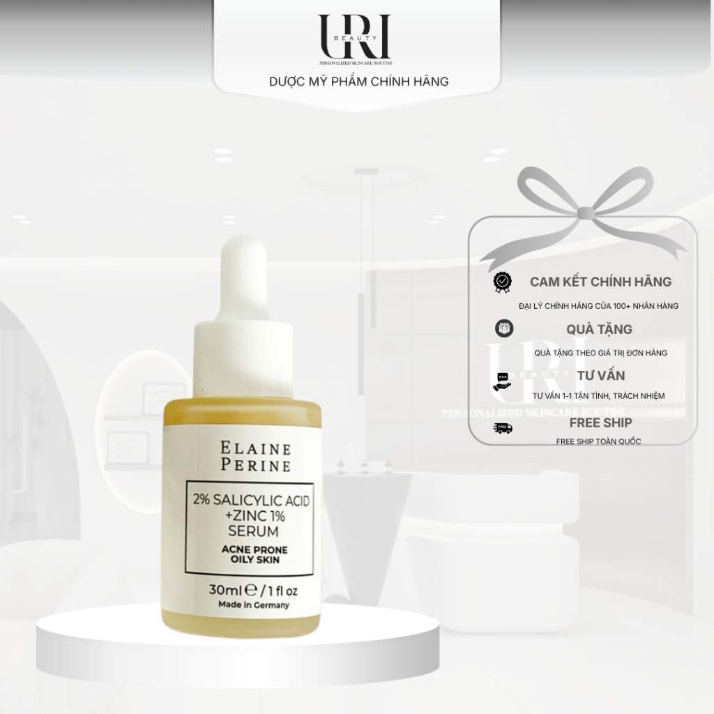 [Công Ty] ELAINE PERINE 2% Salicylic Acid + 1% Zinc Serum – Serum Kiểm Soát Dầu 30ml