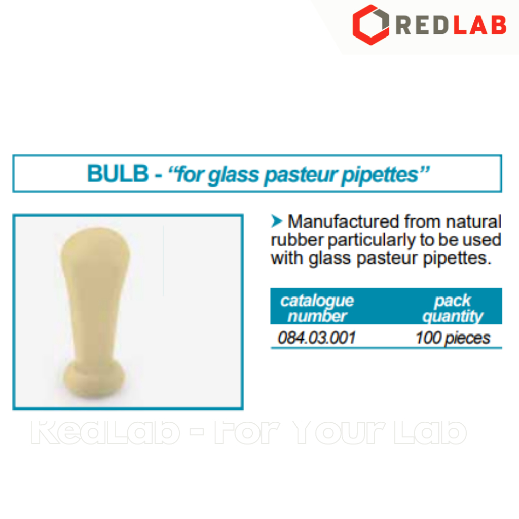 Quả bóp cao su 2ml ISOLAB cho pipet pasteur thuỷ tinh, bulb for glass pasteur pipettes, có VAT