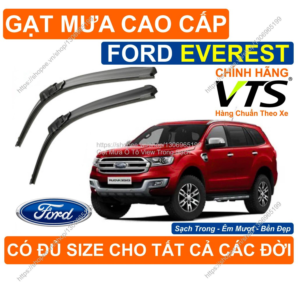 Gạt Mưa Kính Lái Ford Everest, Cặp Gạt Mưa Kính Lái Cho Các Dòng Xe Ford Everest, Có Đủ Size Cho Các