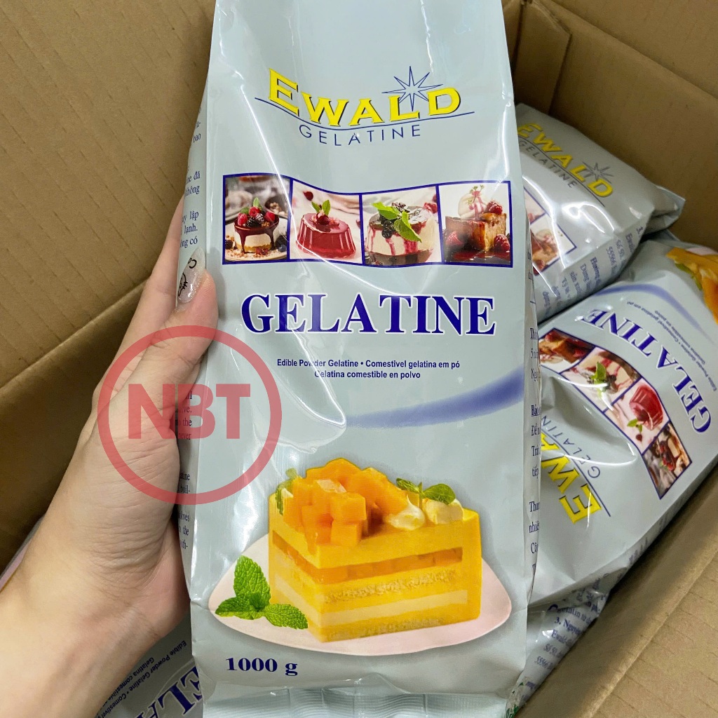 GELATIN BỘT EWALD ĐỨC CHÍNH HÃNG LÀM CHÈ KHÚC BẠCH, PUDDING, MOUSSE