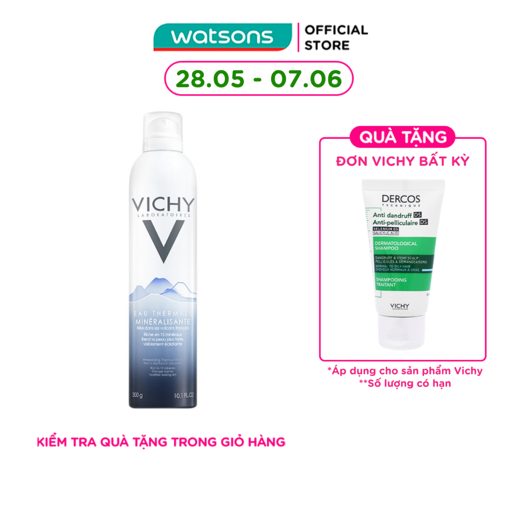 Nước Xịt Khoáng Dưỡng Da Vichy Thermale 300ml
