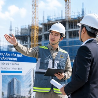 Áo gile cho kỹ sư, vải 65/35 thoáng mát, thấm hút mồ hôi
