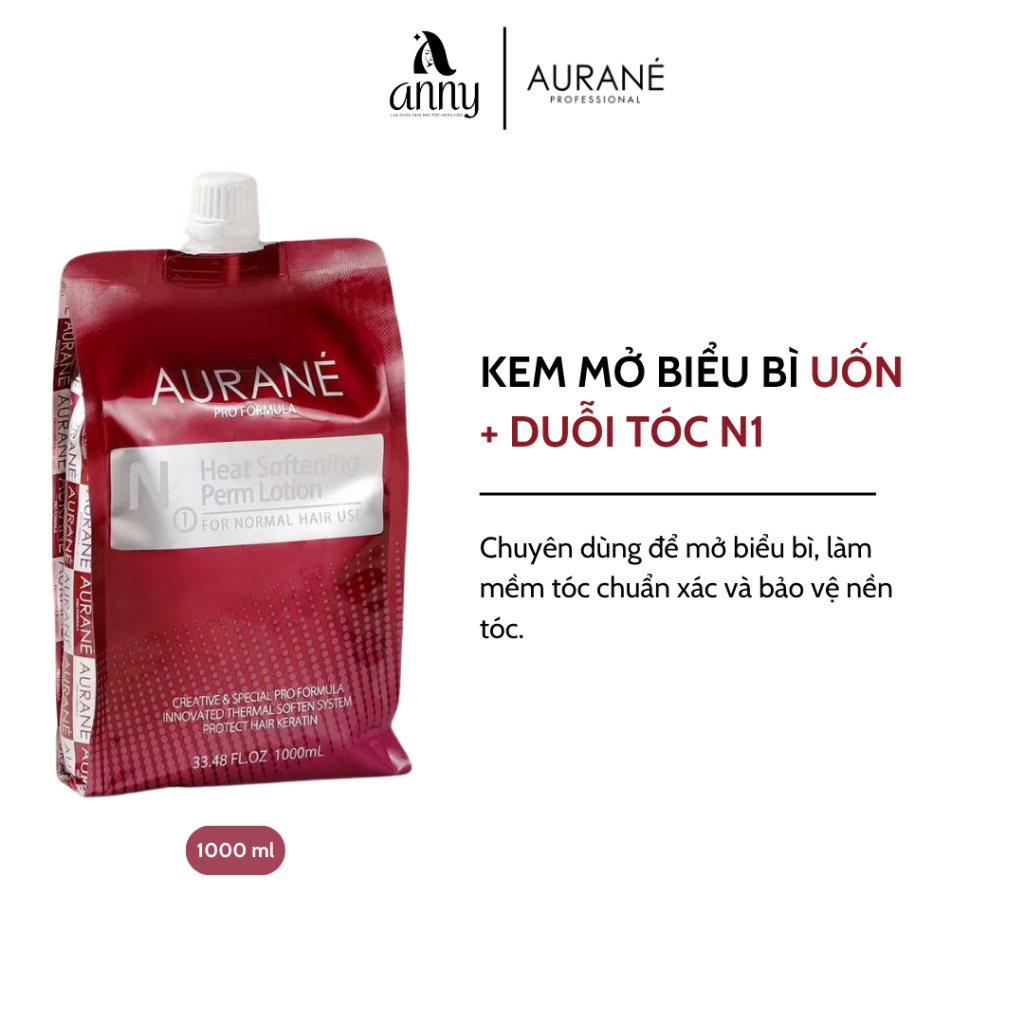 Kem Mở Biểu Bì Uốn & Duỗi Tóc AURANÉ Dynamic Curl Perm Set N1 1000ml | Anny Haircar