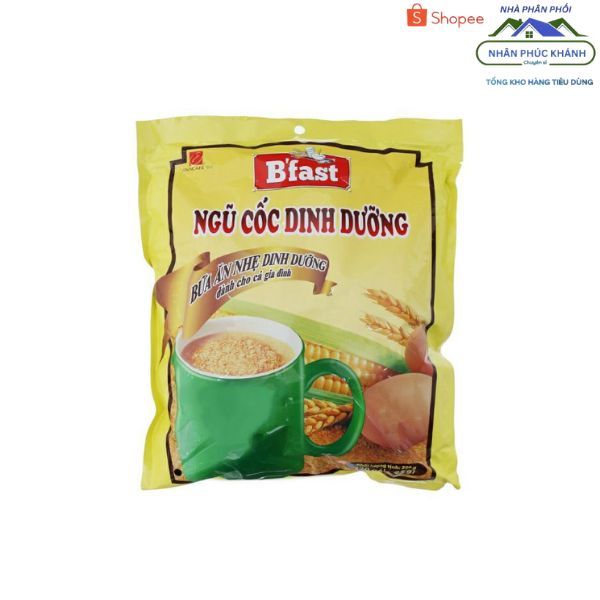 [1 Thùng/ 14 Bịch] Ngũ Cốc Dinh Dưỡng VinaCafé Bfast Bịch 500g