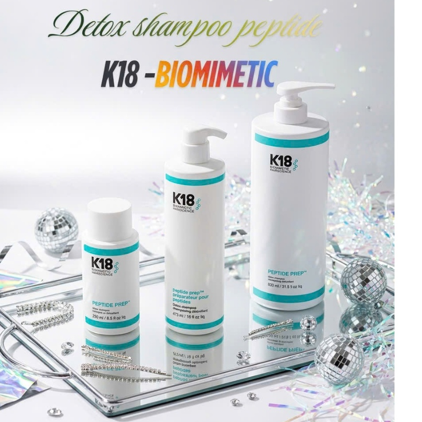 Gội K18 Detox - K18 Biomicmetic Peptide Prep Detox Shampoo 250ML- 930ML