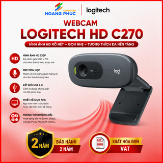 Webcam Logitech HD C270 - Hàng chính hãng bảo hành 2 năm