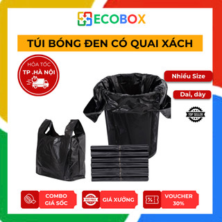 [ECOBOX] - [COMBO 10KG] Túi Bóng Đen Đóng Hàng, Túi Đựng Rác Loại 1 Cực Dai Đẹp Đủ Kích Thước