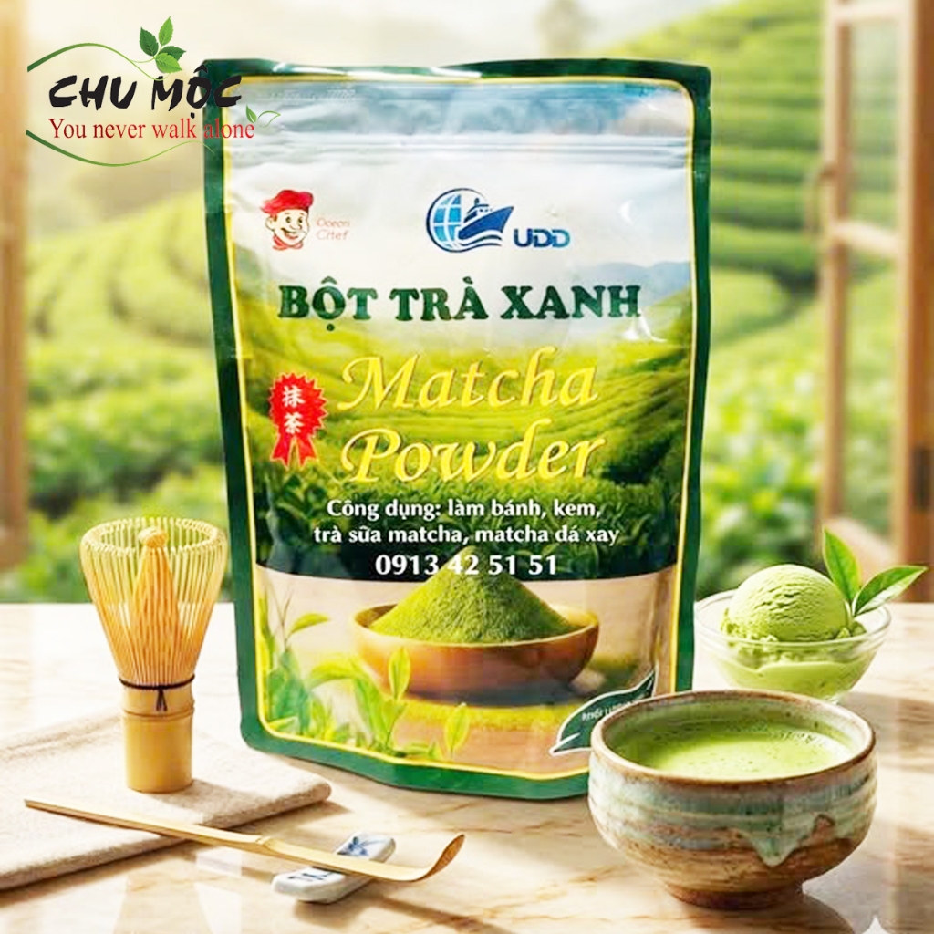 Bột Matcha Đài Loan Ông già mũ đỏ ODD 500g