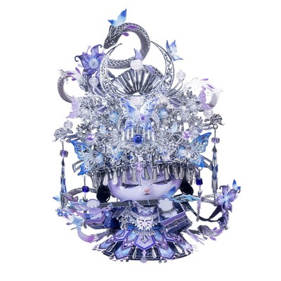 Mô Hình Kim Loại 3D Lắp Ráp MU Miêu Cương Linh Nhi (164 mảnh, Ethnic Cat) YM-N146-S – MP1346