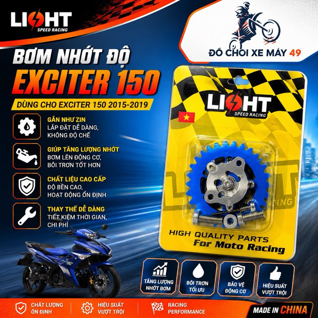 Bơm Nhớt Exciter 150 Light Speed