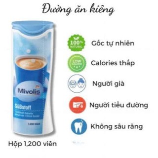 Đường ăn kiêng Mivolis Substoff, silavit 1200v Đức