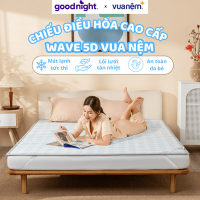 Chiếu điều hòa làm mát Wave 5D - Chiếu mát, Chiếu hè, Chiếu chần bông êm ái