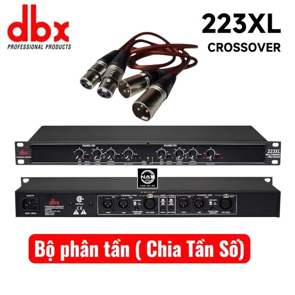 Bộ phân tần , crossover Dbx 223Xl nhập khẩu CN Chuyên dụng phân chia tần, cắt tần số cho dàn âm than