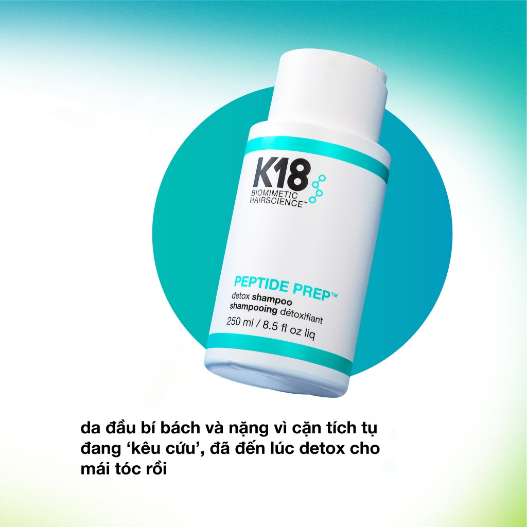 Gội K18 Detox - K18 Biomicmetic Peptide Prep Detox Shampoo 250ML- 930ML