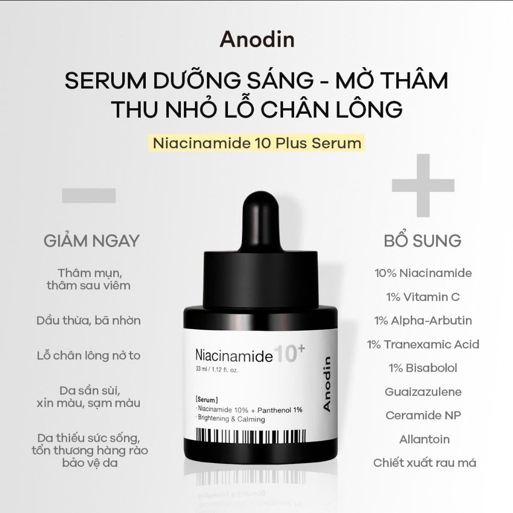 Serum Anodin Niacinamide 10+  33ml