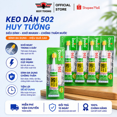 Keo 502 SUPER GLUE, keo dán đa năng nhanh khô chống thấm nước dử dụng cho việc dán giày, dép, nhựa, đồ gốm, ...