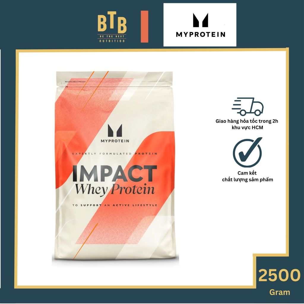 Bột đạm Myprotein Impact Whey Protein - 2,5kg