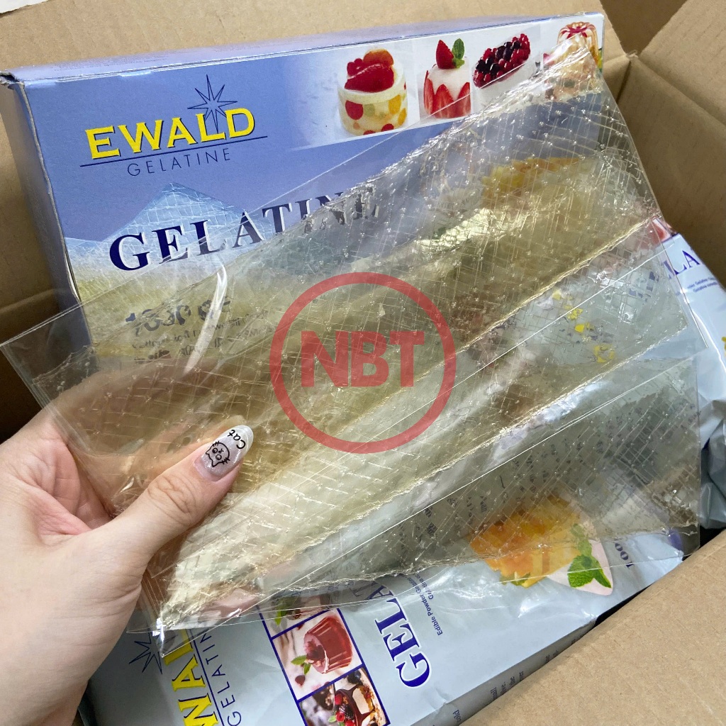Gelatine Lá Ewald Cao Cấp – Gelatine Làm Bánh, Mousse, Thạch