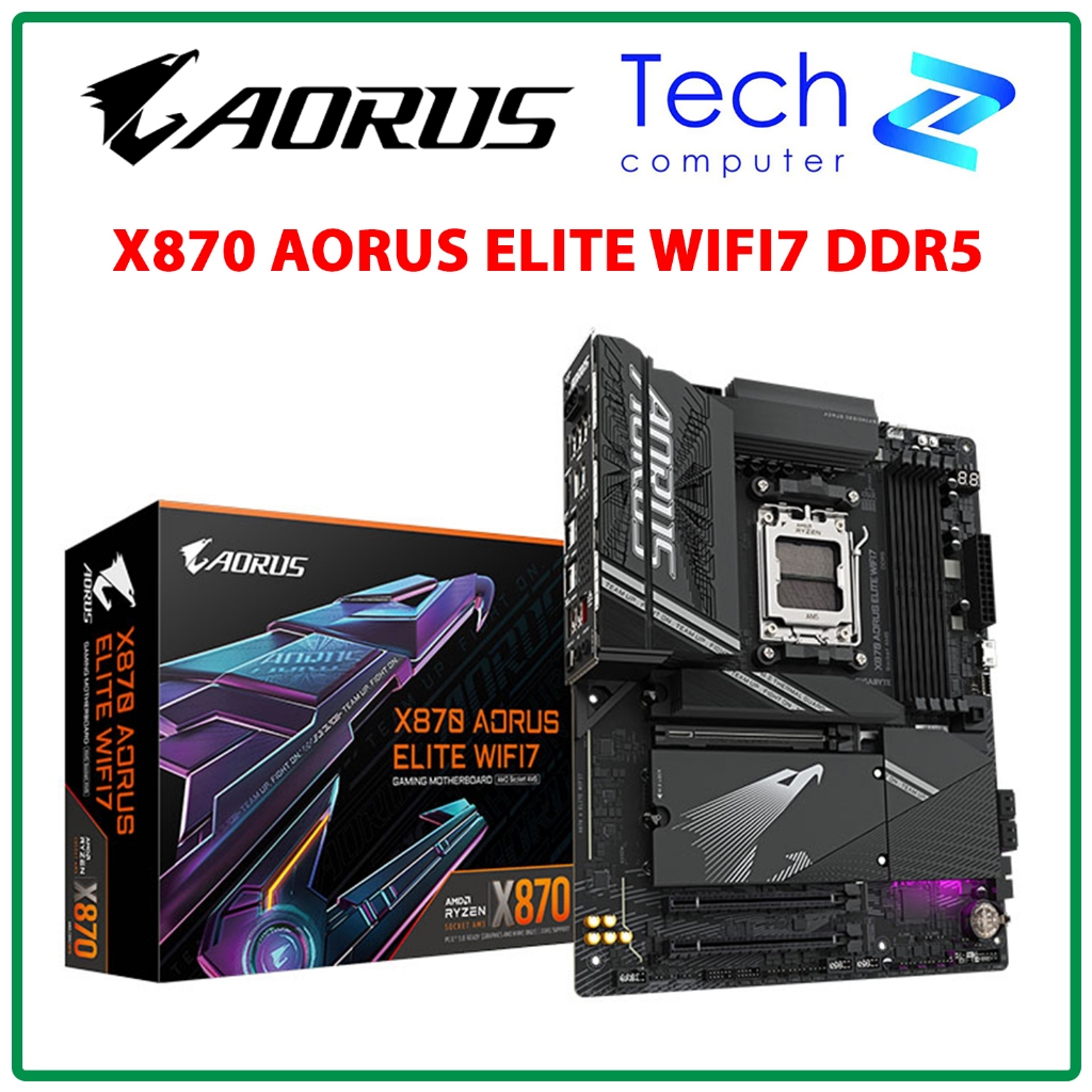 Mainboard Gigabyte X870 AORUS ELITE WIFI7 DDR5 AM5 ATX Chính Hãng