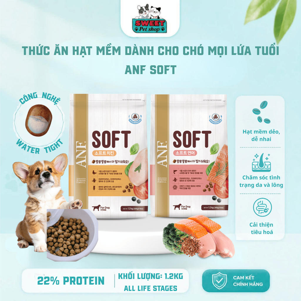 Thức ăn hạt mềm cho chó ANF SOFT