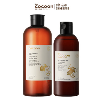 [MUA 2 GIẢM 43%] Combo Tẩy trang bí đao 1000ml & Gel bí đao rửa mặt giúp giảm dầu & mụn 310ml