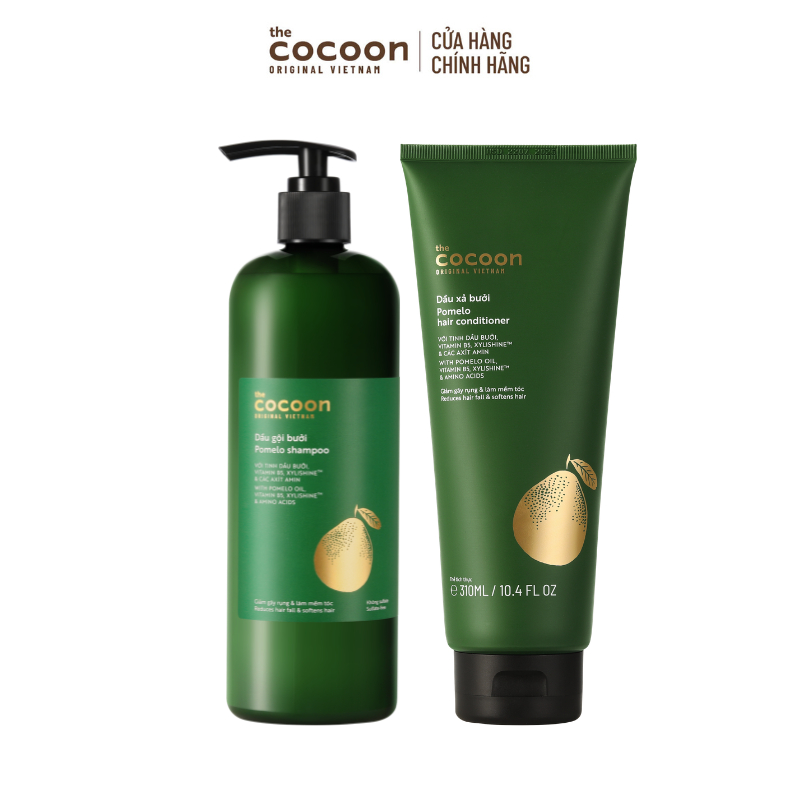 [MUA 2 GIẢM 31%] Combo Dầu gội bưởi Cocoon 500ml + dầu xả bưởi 310ml