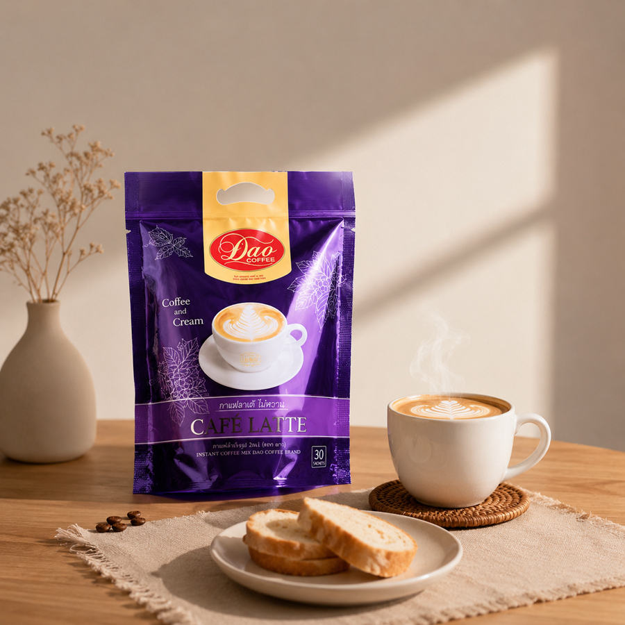 Cà Phê Hòa Tan - DaoCoffee LATTE  2IN1– Cà Phê Sữa Béo Mịn Thơm Ngon