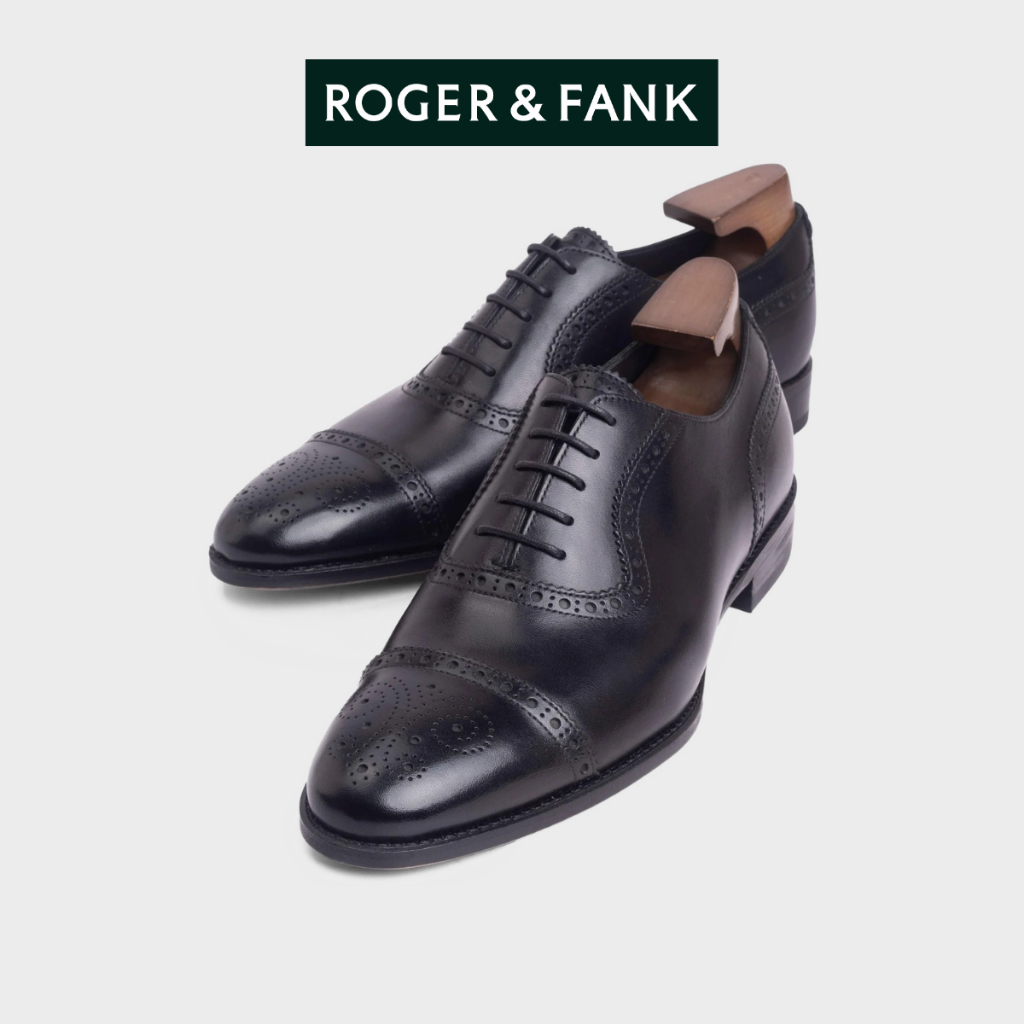 Giày Nam Oxford Da Bê Cao Cấp ROGER & FANK