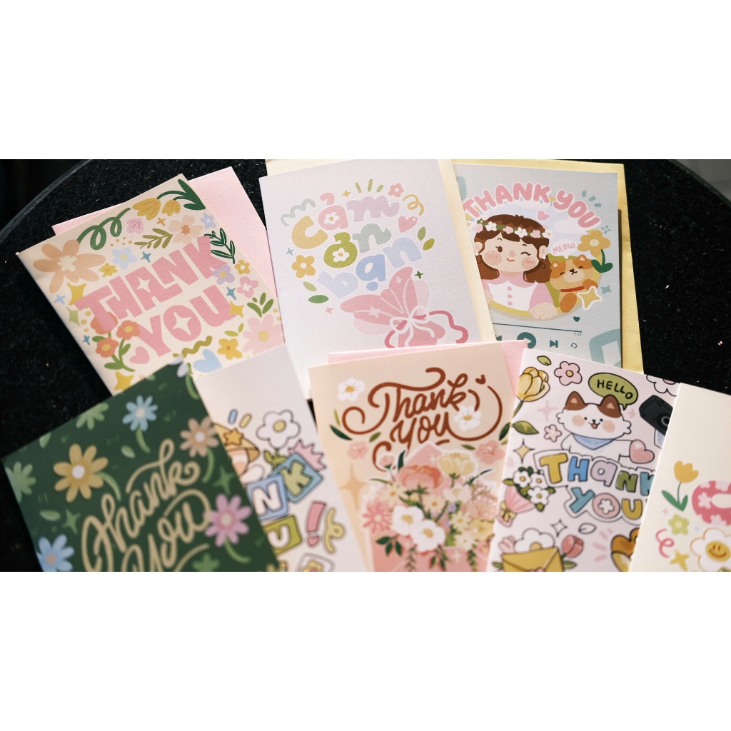 Thiệp Thankyou Letter 5