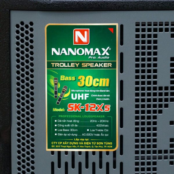 Loa Kéo Nanomax SK-12X5 400W Bass 30cm New 2025 Tặng 2 Micro Chống Hú Cao Cấp | BigBuy360 - bigbuy360.vn