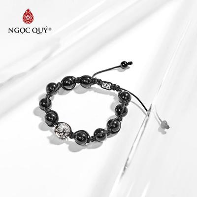 Vòng tay đá Thạch anh tự nhiên phối charm - Mẫu VC0821 - Ngọc Quý