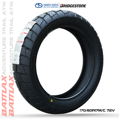 Lốp (Vỏ) Xe Moto Bridgestone Battlax Adventure Trail AT41 170/60-17 Chính Hãng Nhật Bản, Không Ruột (TL)