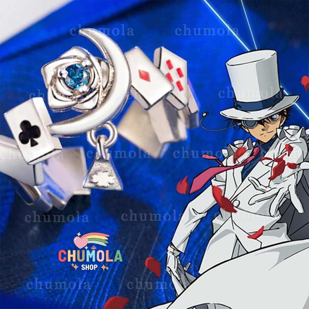 Nhẫn KAITO KID cosplay Siêu trộm nhân vật Thám Tử trong conan