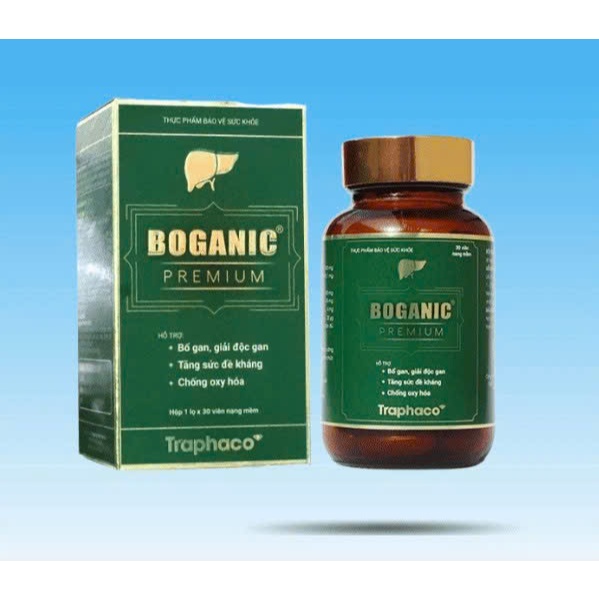 TPBVSK Boganic Premium Traphaco Giúp Bổ Gan, Hỗ Trợ Thải Độc Gan, Mát Gan, Chống Oxy Hóa ( lọ 30 viê