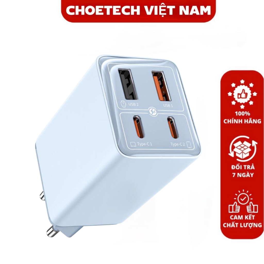 Bộ sạc nhanh Baseus GaN6 Pro Fast Charger 2C+2U 65W