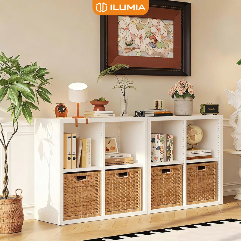 Kệ đa năng kệ sách tổ ong 8 ô thương hiệu ILUMIA - GA22