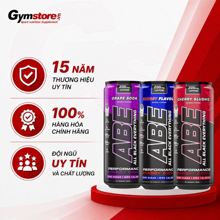 Lon Tăng Lực Applied ABE ENERGY + PERFORMANCE - PRE WOTK OUT, 330ml