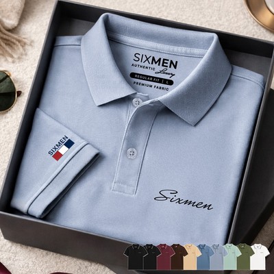 Áo polo nam cao cấp SIXMEN [Tặng Kèm Hộp Quà Xịn] vải cá sấu FeelMax thoáng mát -  Polo PRIMEI