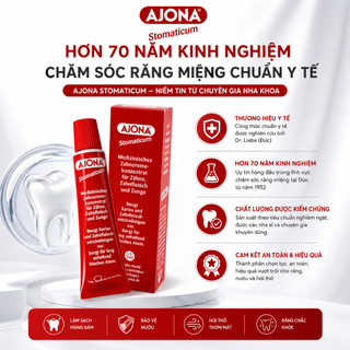 Kem đánh răng y tế Ajona Stomaticum, Đức (25ml)