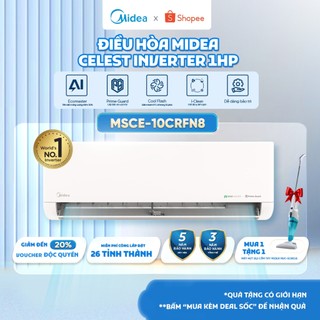 Điều hòa Midea Celest Inverter 1HP | MSCE-10CRFN8 | Phòng 12~18m2 | Miễn phí lắp đặt