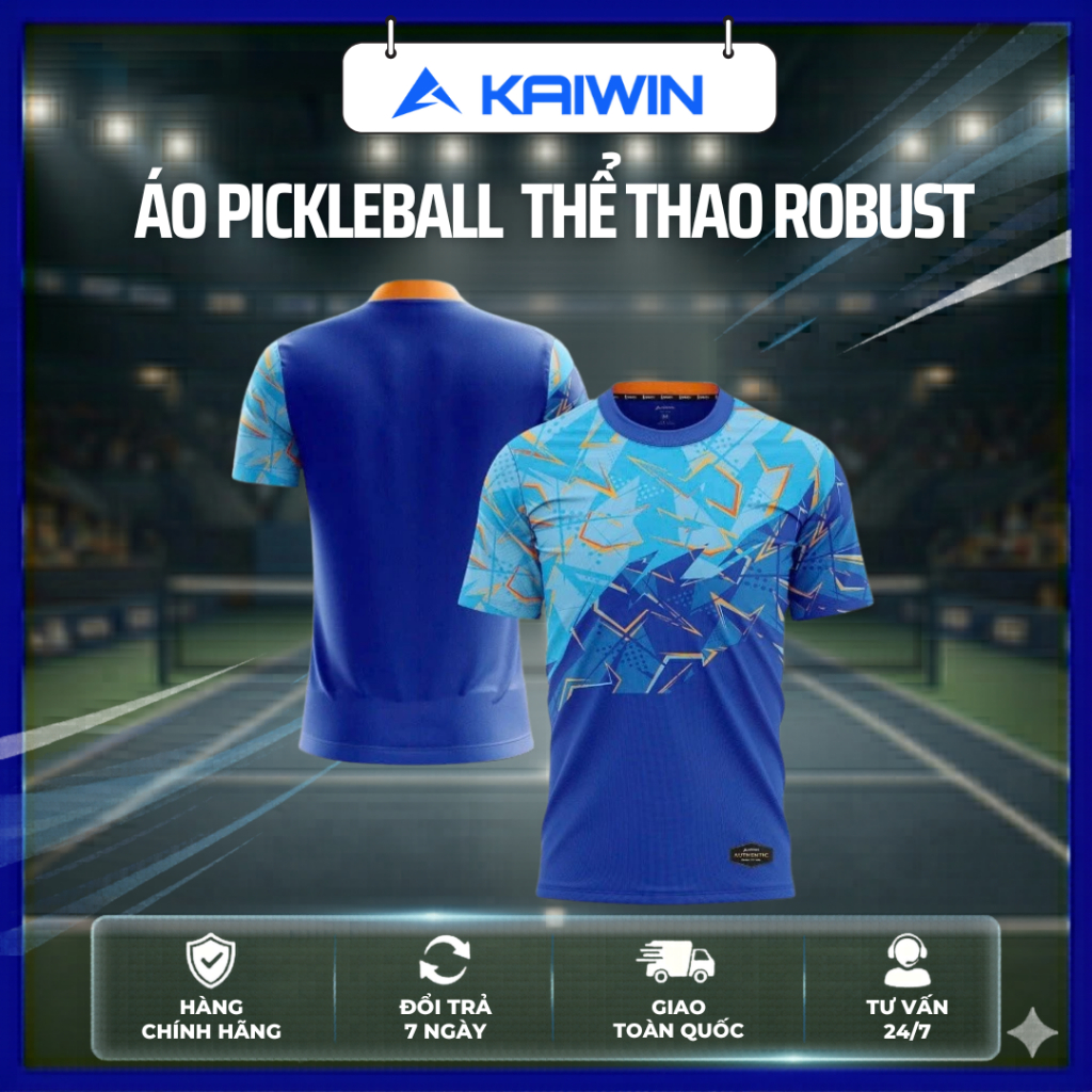 Áo Thể Thao Nam Nữ Unisex, Áo PickleBall Kaiwin ROBUST Co Giãn 4 Chiều, Thấm Hút Mồ Hôi -  Picklebal