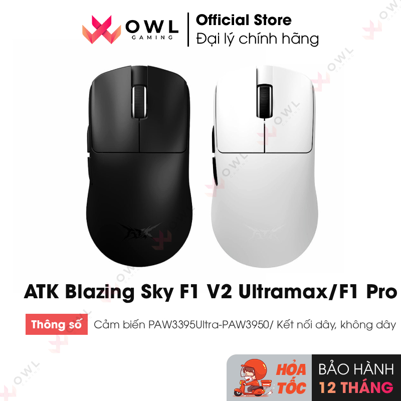 Chuột gaming ATK Blazing Sky F1 V2 Ultra Max/ F1 Pro (hàng chính hãng)
