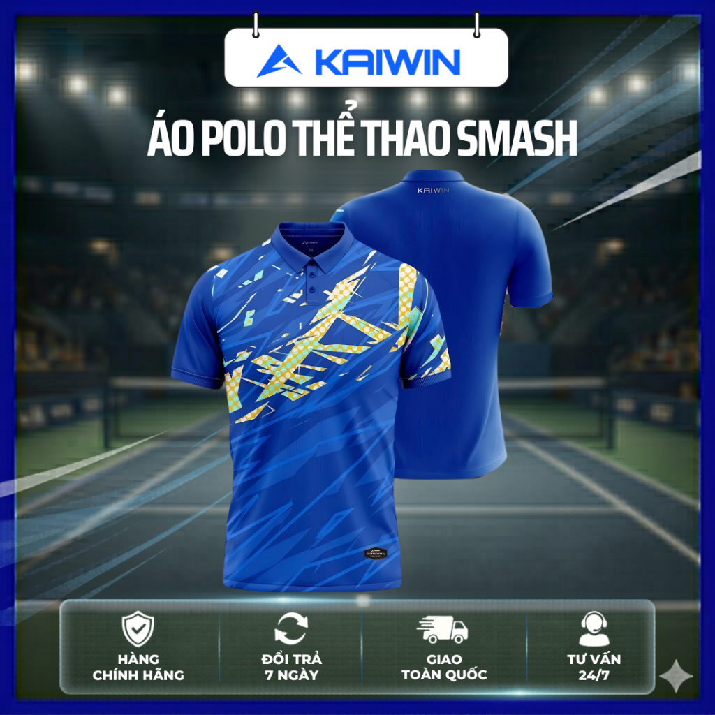 Áo Polo Kaiwin Smash Nam Nữ - Áo Tập Luyện Và Thi Đấu Pickleball Chuyên Nghiệp - Pickleball Kaiwin C